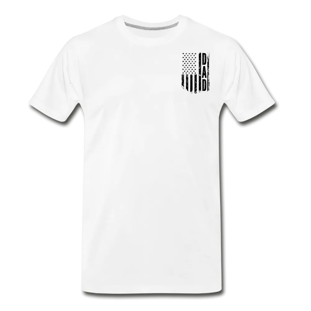 Dad American Flag Men's Premium T-Shirt CK1903 - Black