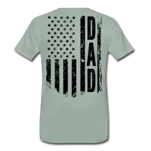 Dad American Flag Men's Premium T-Shirt CK1903 - Black