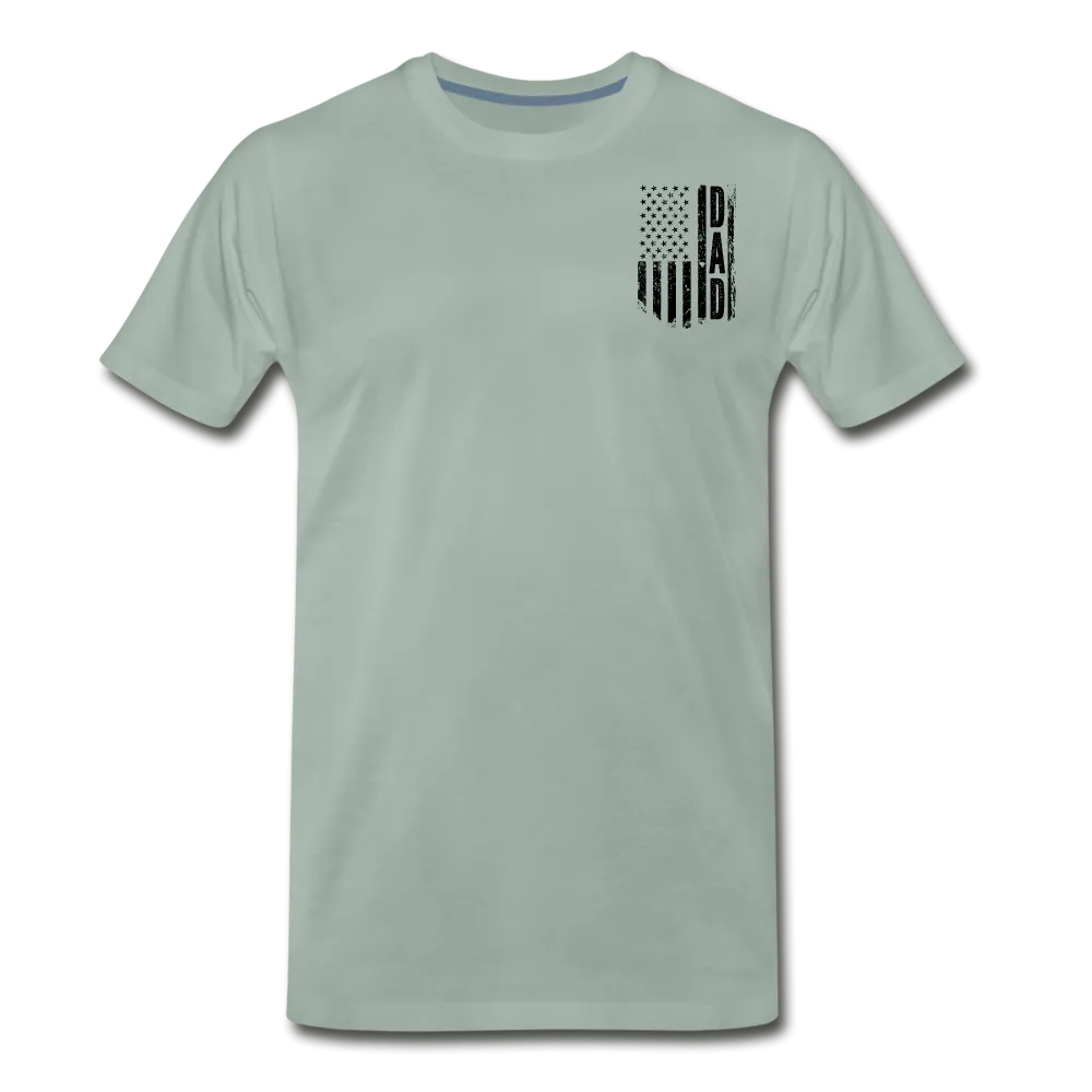 Dad American Flag Men's Premium T-Shirt CK1903 - Black