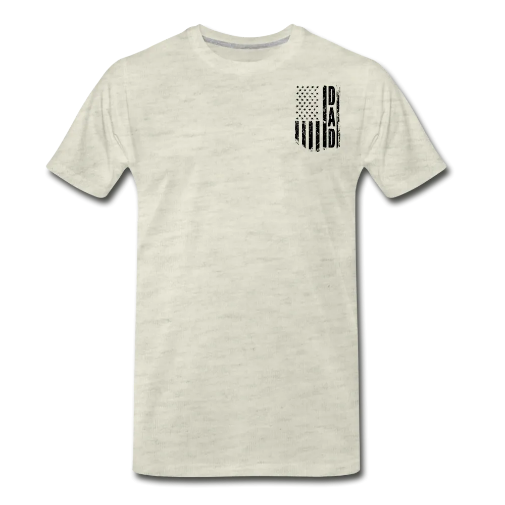 Dad American Flag Men's Premium T-Shirt CK1903 - Black