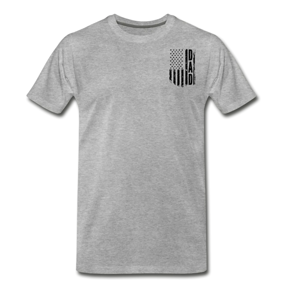 Dad American Flag Men's Premium T-Shirt CK1903 - Black