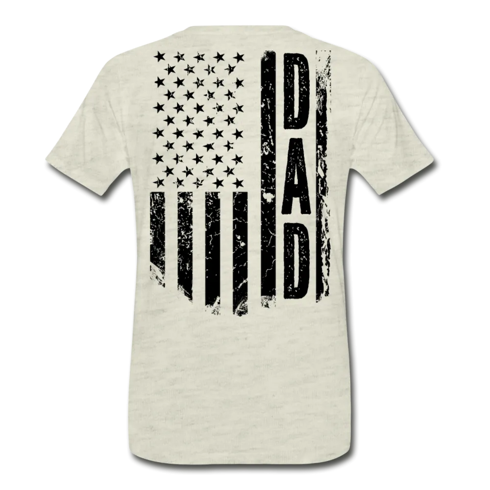 Dad American Flag Men's Premium T-Shirt CK1903 - Black