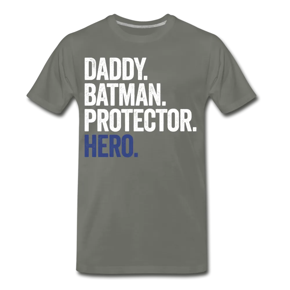 Daddy Batman Protector Hero Men's Premium T-Shirt