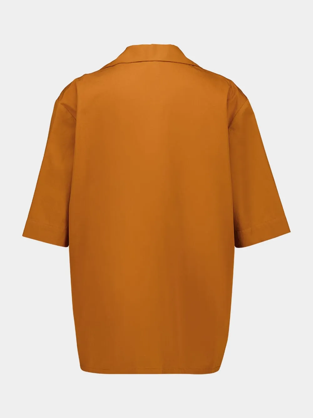 Daisy Caramel Café Embroidered Poplin Shirt