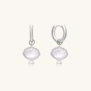 Dawn Sea Coquillage Ear Jackets with Huggies