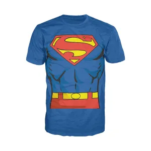 DC Comics Superman Cosplay Official Men's T-shirt (Blue)