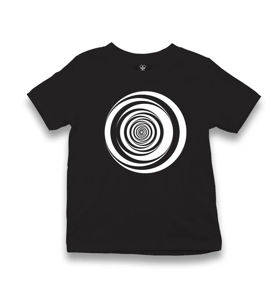 Deeper White Kid's Black T-shirt