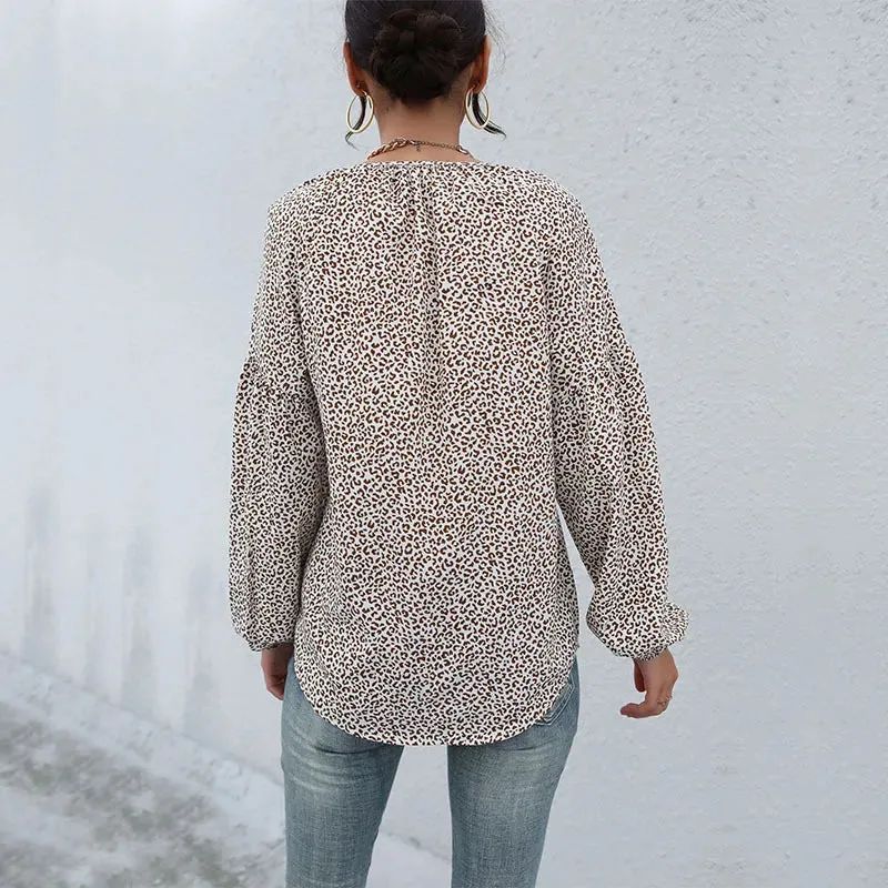 Demelza | Loose Leopard Print Shirt
