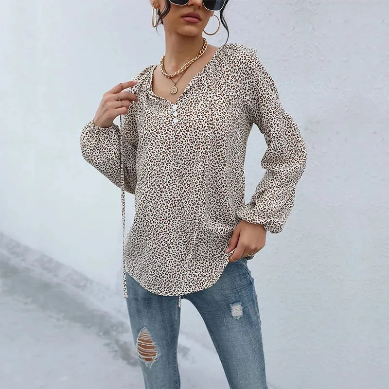 Demelza | Loose Leopard Print Shirt