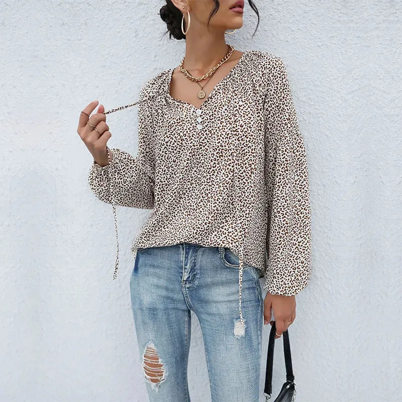 Demelza | Loose Leopard Print Shirt