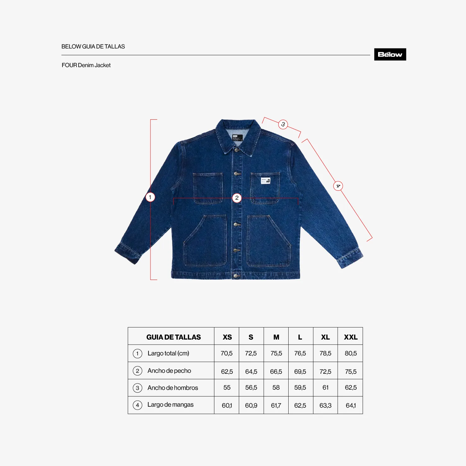 DENIM JACKET FOUR BLACK