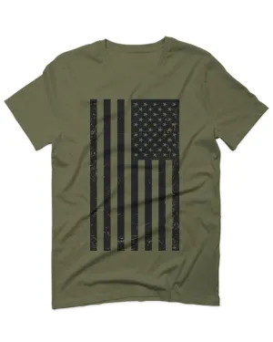 Distressed American USA United States of America Military Marine us Navy Army Big Flag For men T Shirt