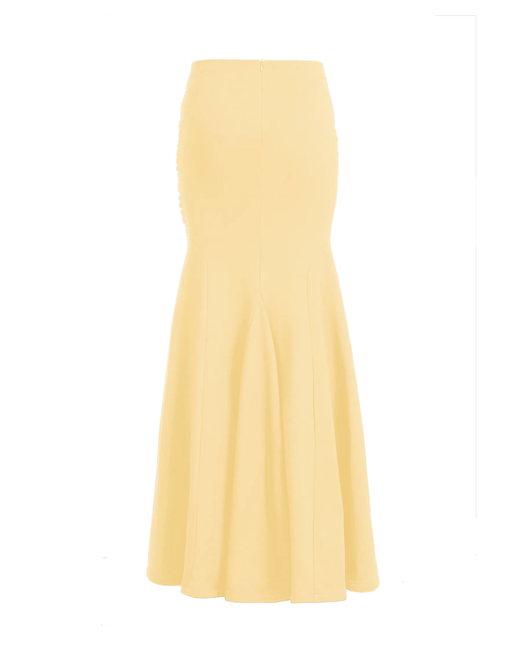Drape Long Skirt Double Cream