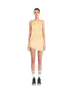 Drape Mini Skirt Double Cream