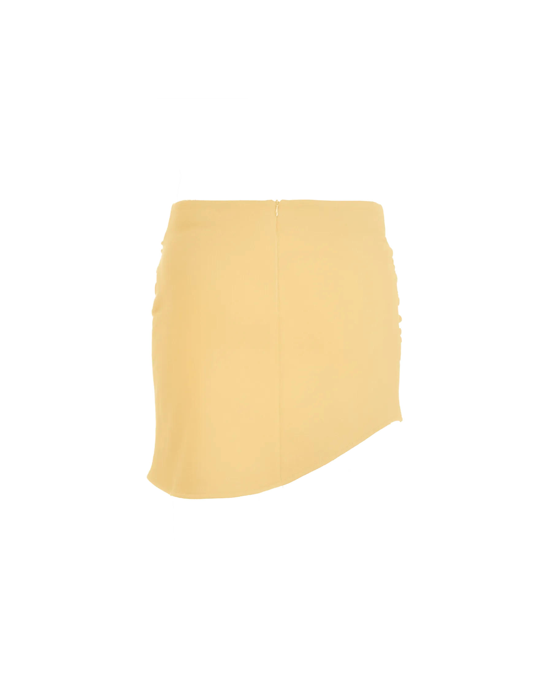 Drape Mini Skirt Double Cream