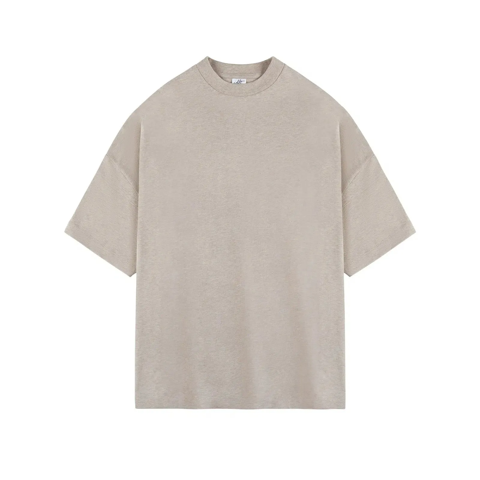 Drop Shoulder Half Turtleneck Shirt