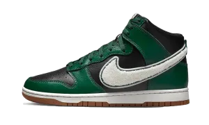 Dunk High Chenille Swoosh Black Green