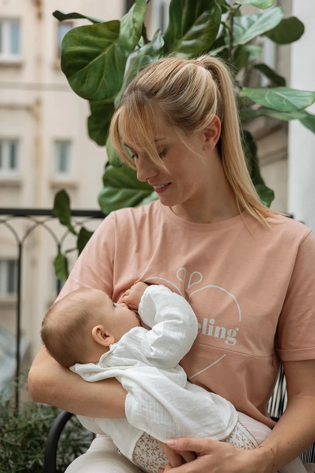 Duo de t-shirts d’allaitement Breastfeeling