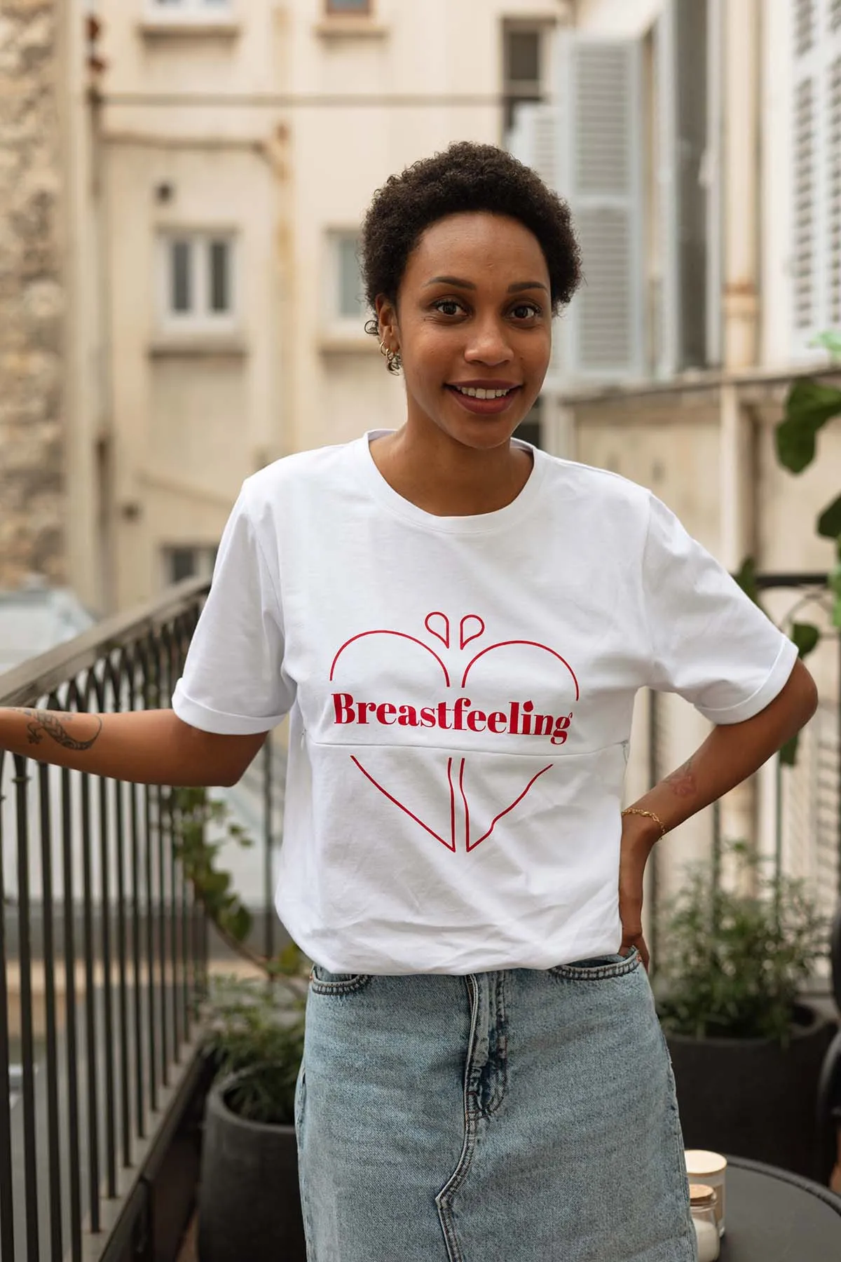 Duo de t-shirts d’allaitement Breastfeeling