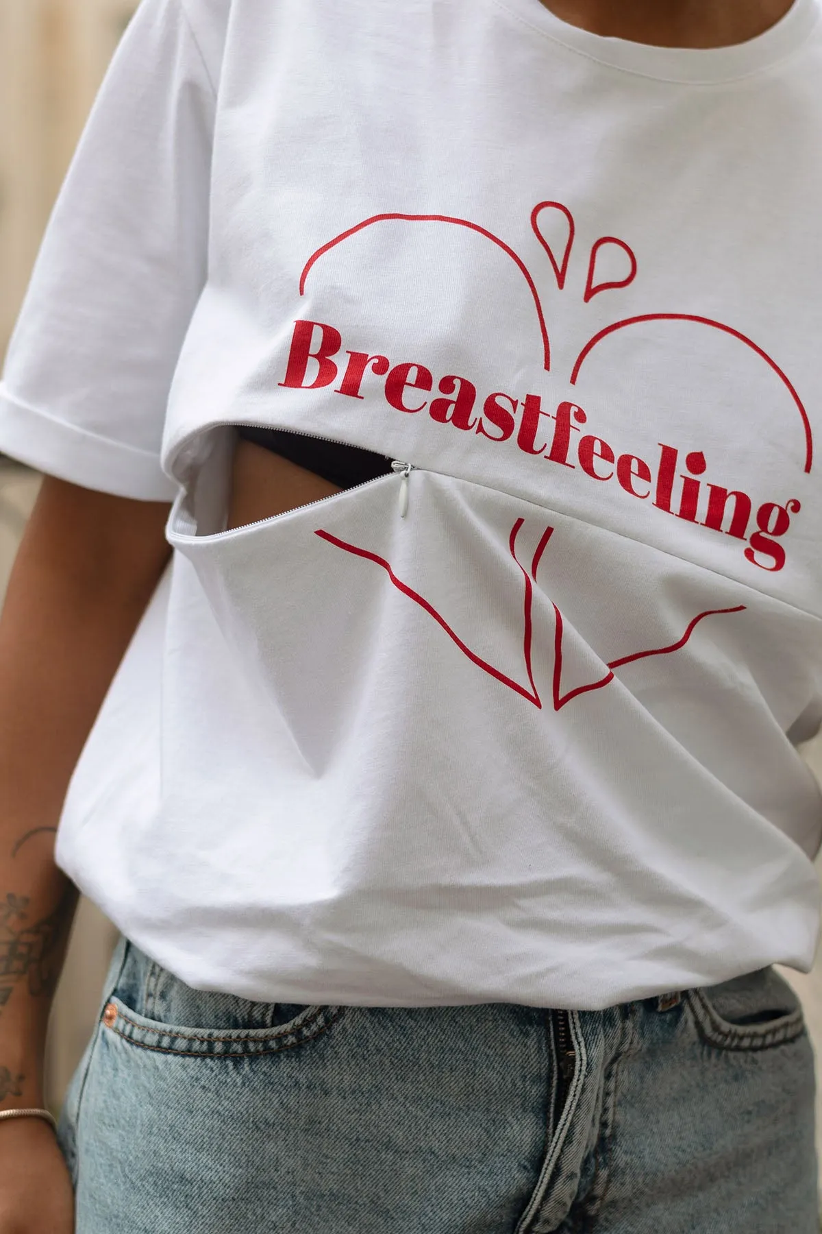 Duo de t-shirts d’allaitement Breastfeeling