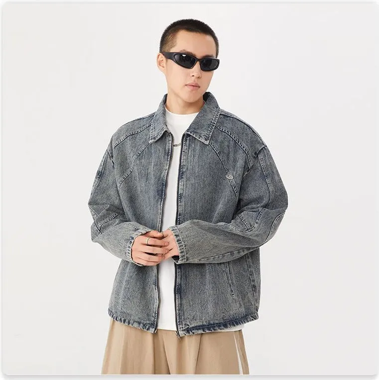 Durable and Stylish Men's Denim Trucker Jacket for Every Occasion