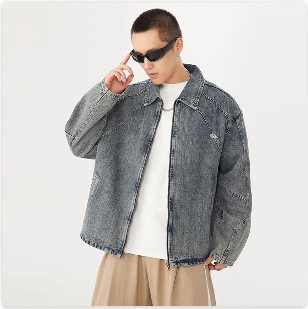 Durable and Stylish Men's Denim Trucker Jacket for Every Occasion