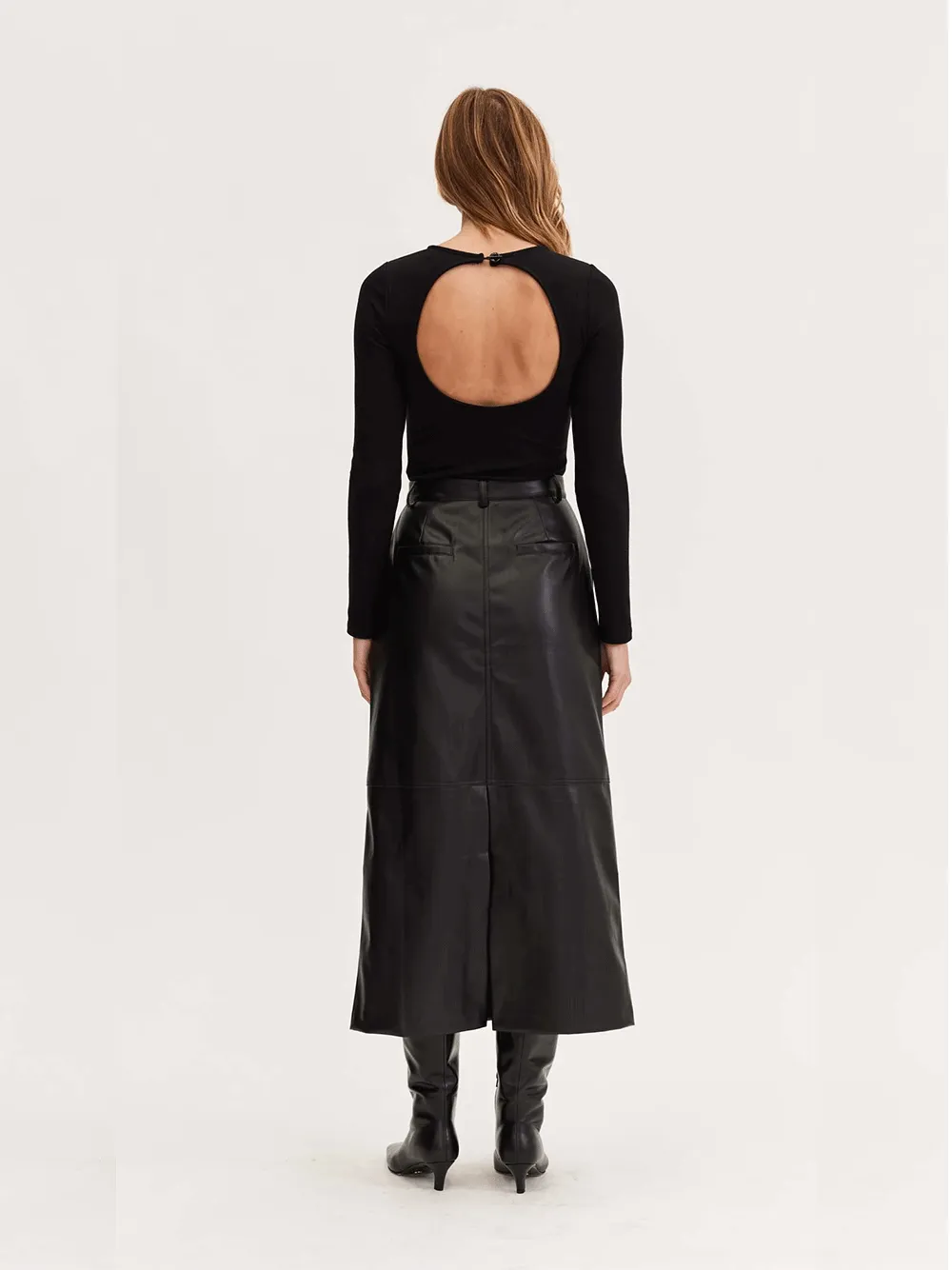 Dylan PU Column Skirt