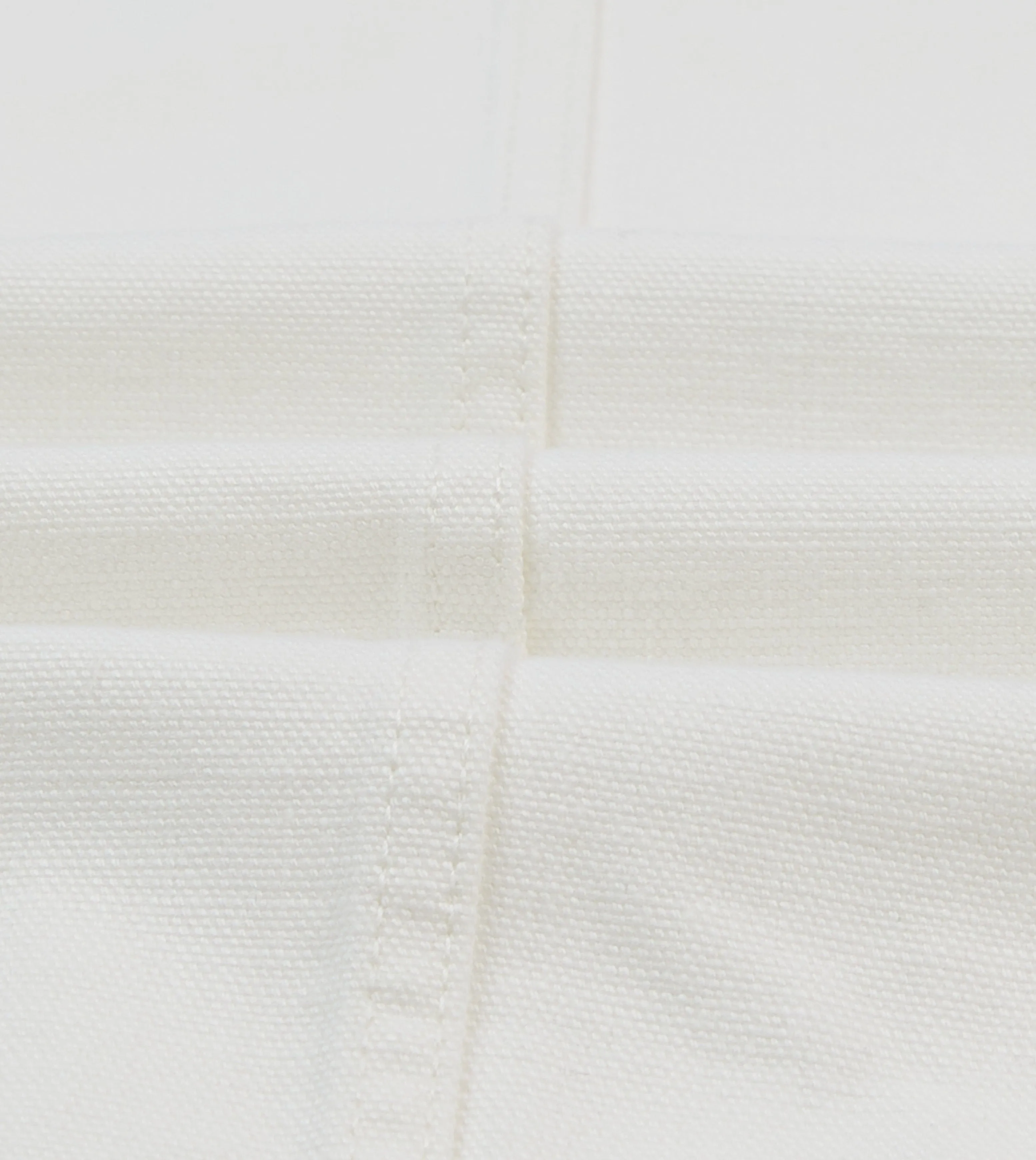 Ecru Cotton Canvas Work Jacket