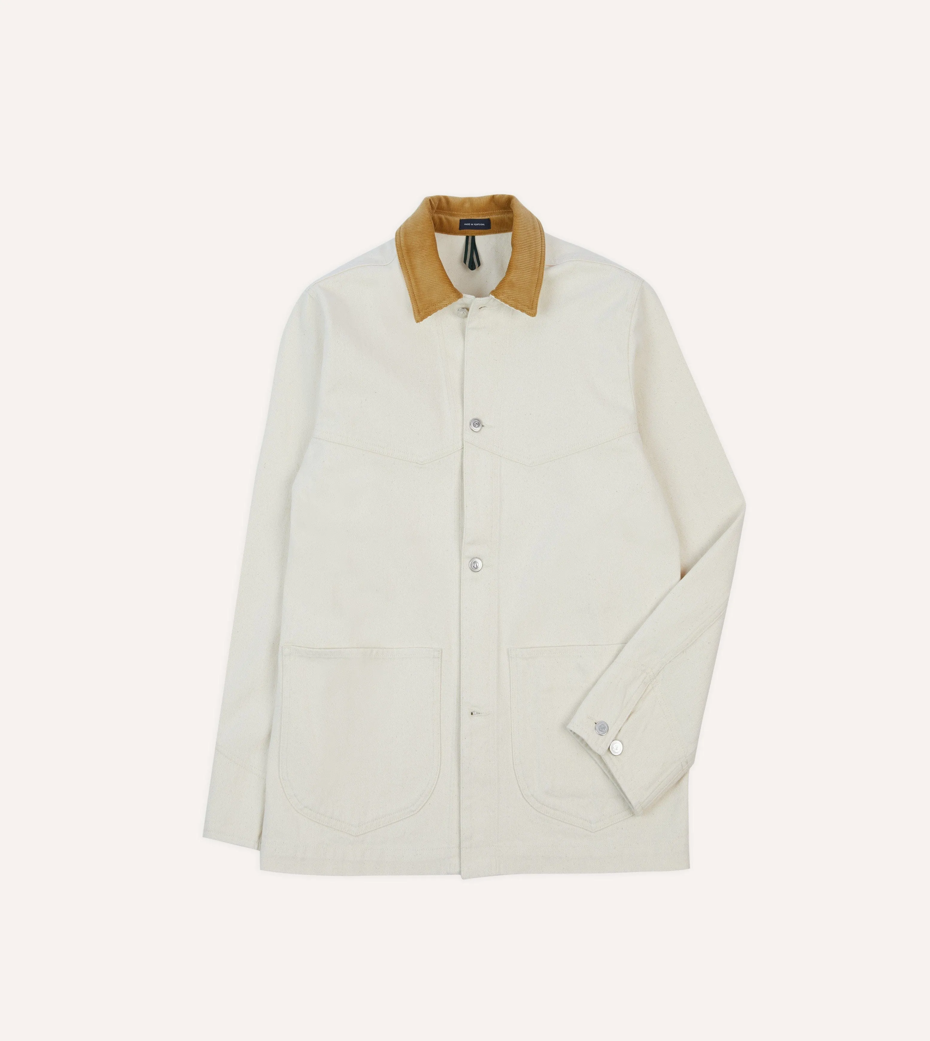 Ecru Denim Western Chore Jacket