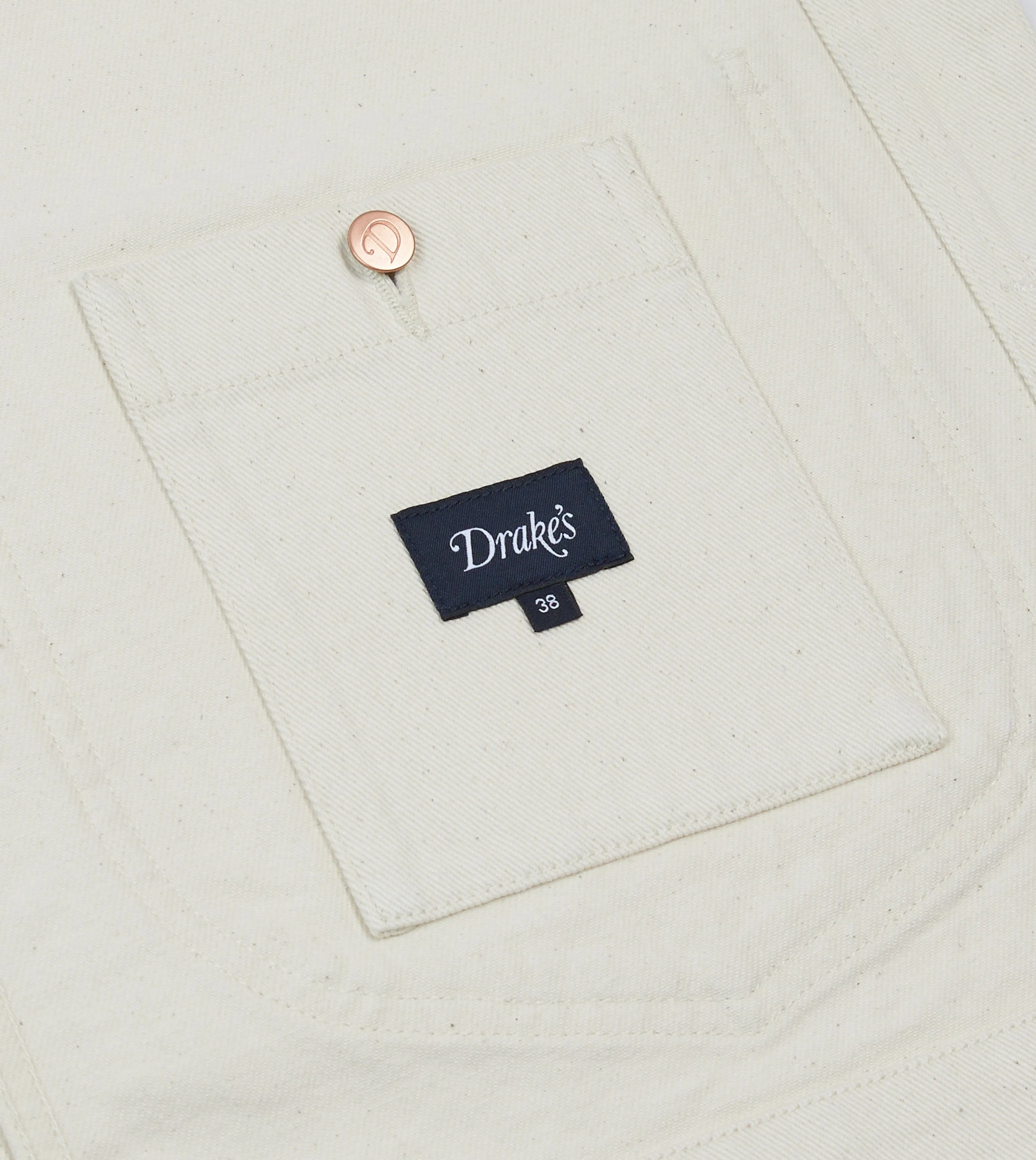 Ecru Denim Western Chore Jacket