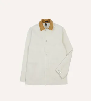 Ecru Denim Western Chore Jacket