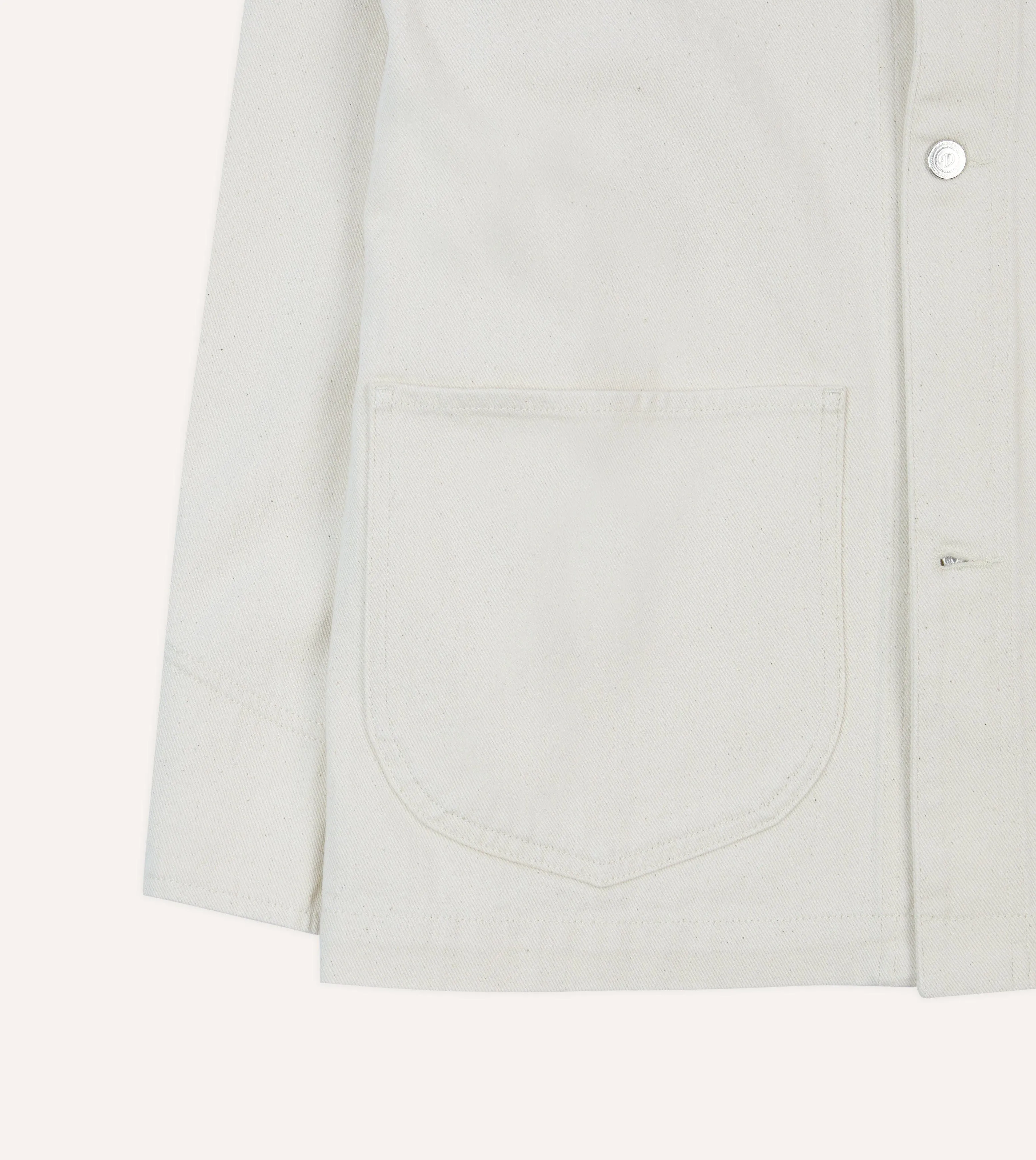 Ecru Denim Western Chore Jacket