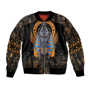 Egyptian Anubis Bomber Jacket Ancient Egypt Culture LT9