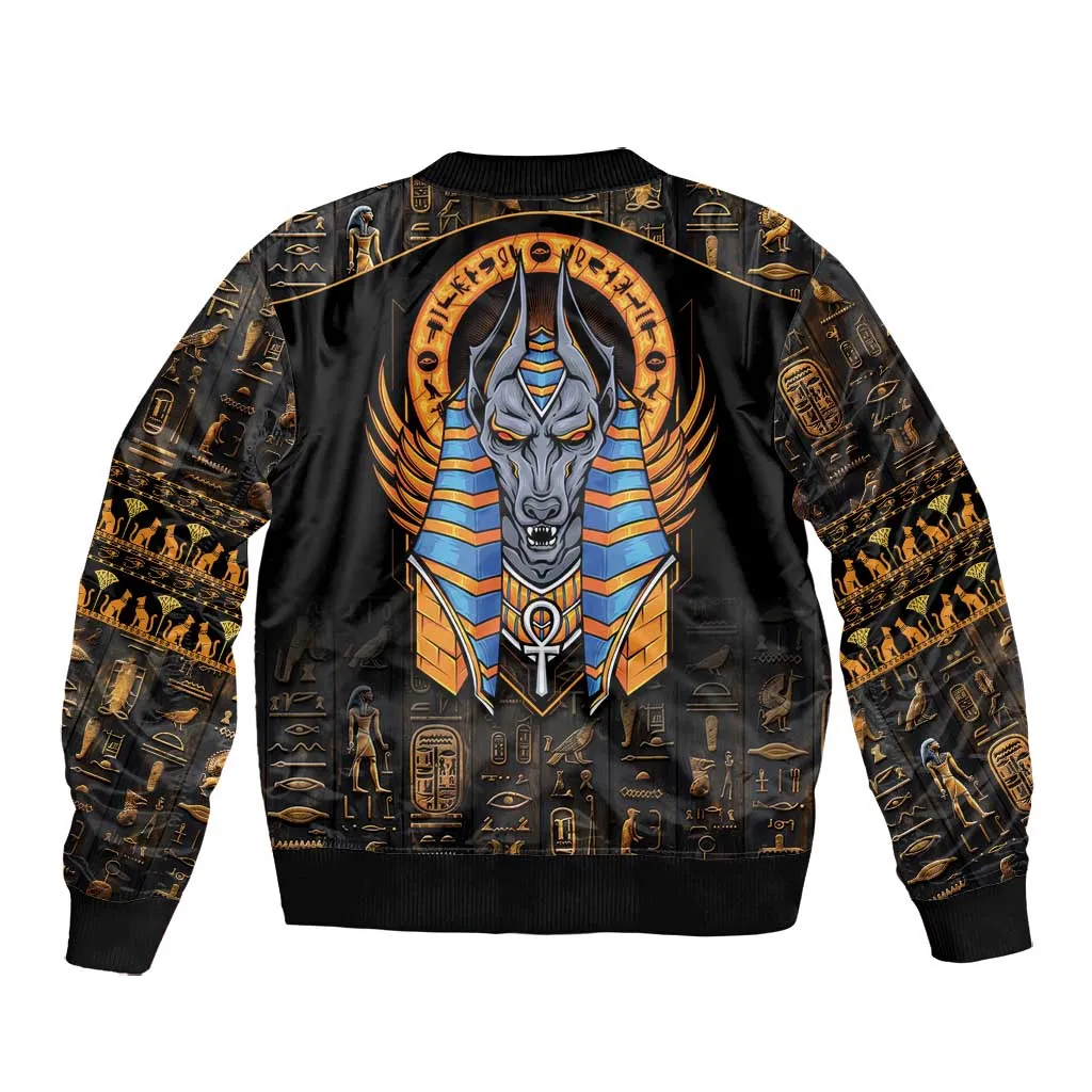 Egyptian Anubis Bomber Jacket Ancient Egypt Culture LT9