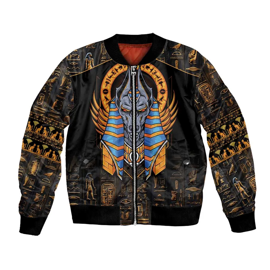 Egyptian Anubis Bomber Jacket Ancient Egypt Culture LT9