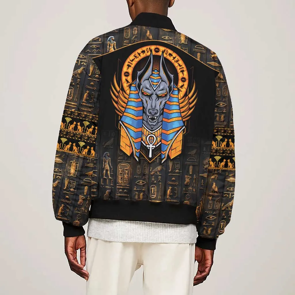 Egyptian Anubis Bomber Jacket Ancient Egypt Culture LT9