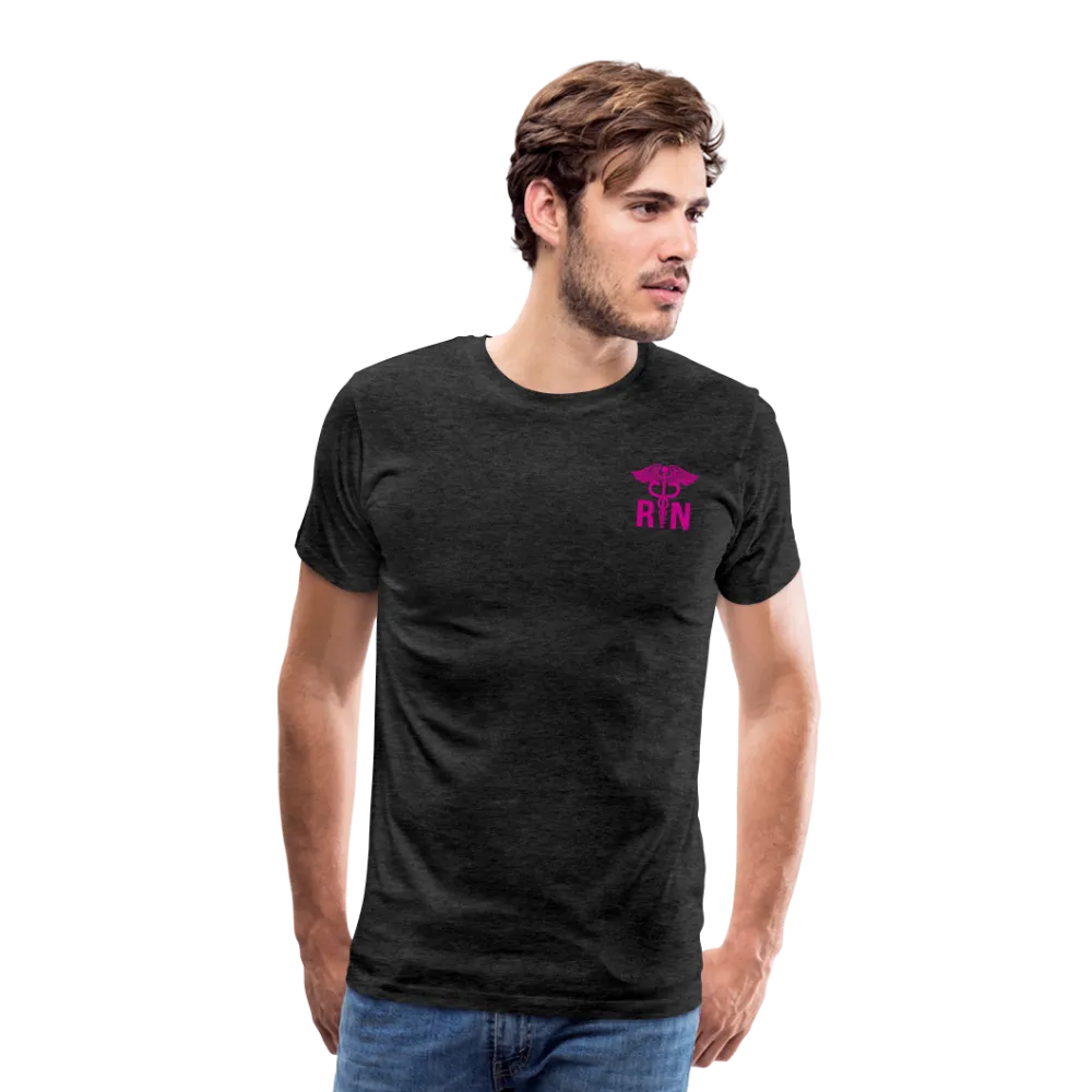 Emergency Nurse Flag - Heart - Men's Premium T-Shirt