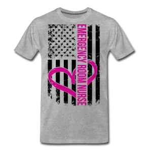 Emergency Nurse Flag Men's Premium T-Shirt (CK1583)