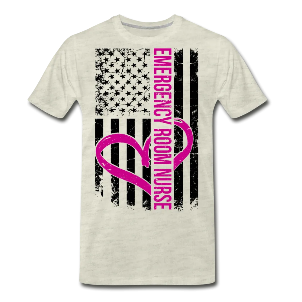 Emergency Nurse Flag Men's Premium T-Shirt (CK1583)