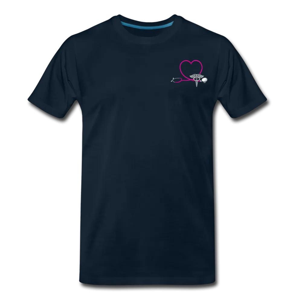 Emergency Nurse Flag Stethoscope Front No Name Men's Premium T-Shirt