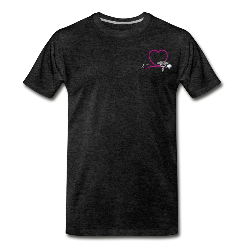 Emergency Nurse Flag Stethoscope Front No Name Men's Premium T-Shirt