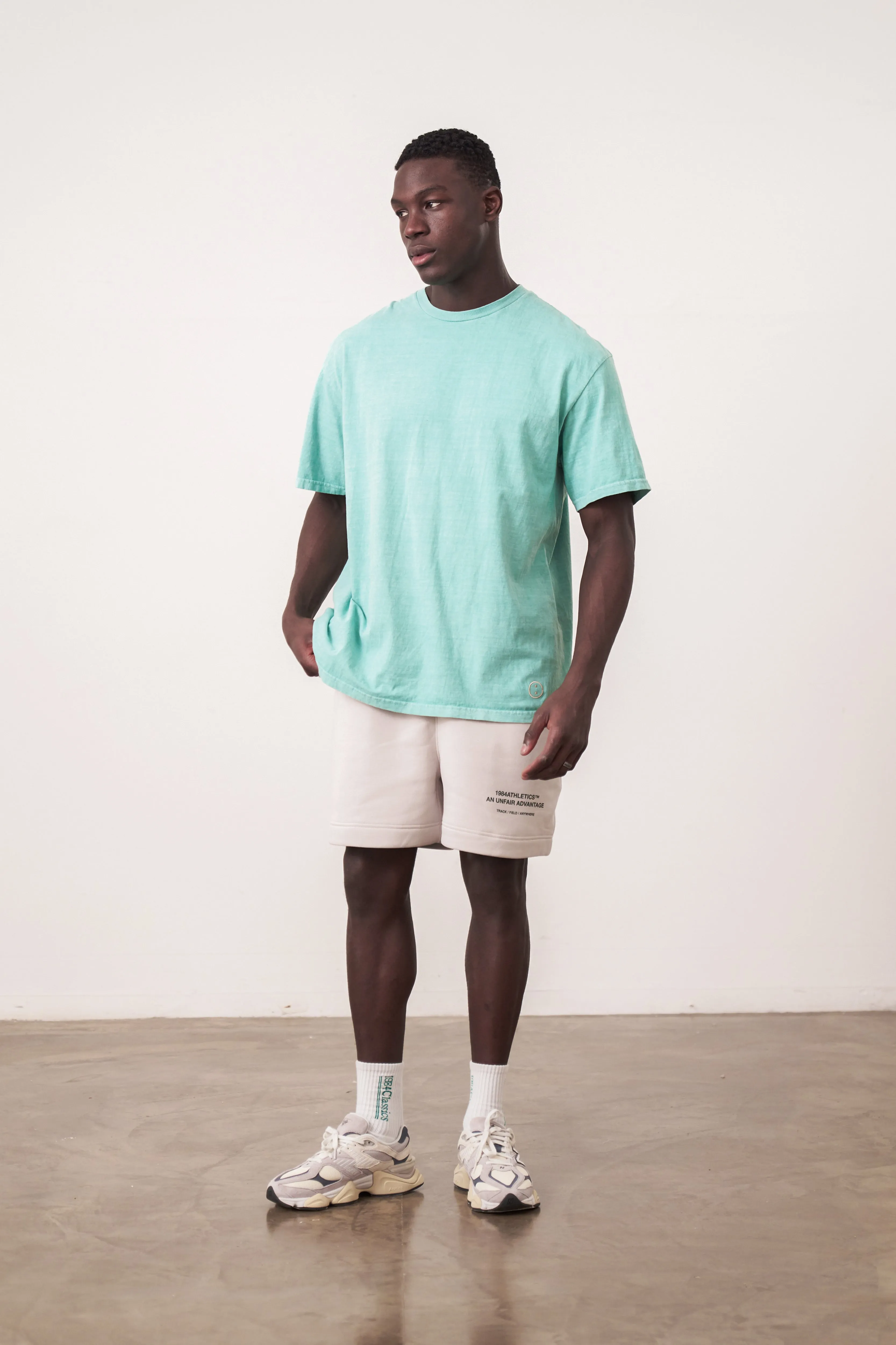 Essentials Vintage Washed Tee - Seafoam