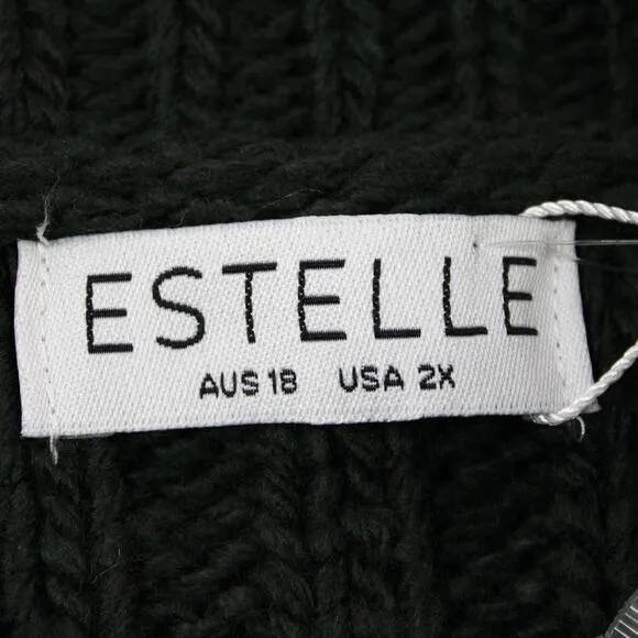 Estelle Chunky Sweater Plus Size US 2X Jester Jumper Boxy Minimalist Grunge Mock