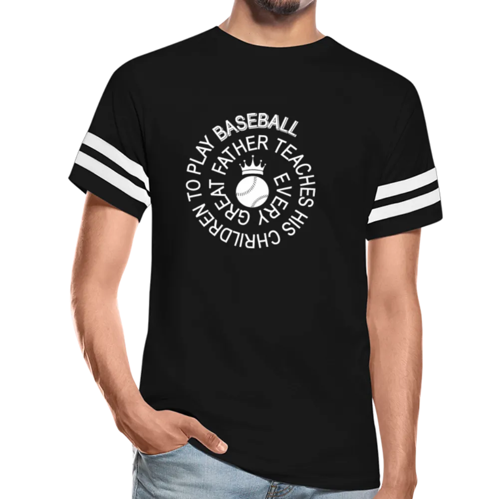 EVERY GREAT FATHER BASEBALL Vintage Sport T-Shirt