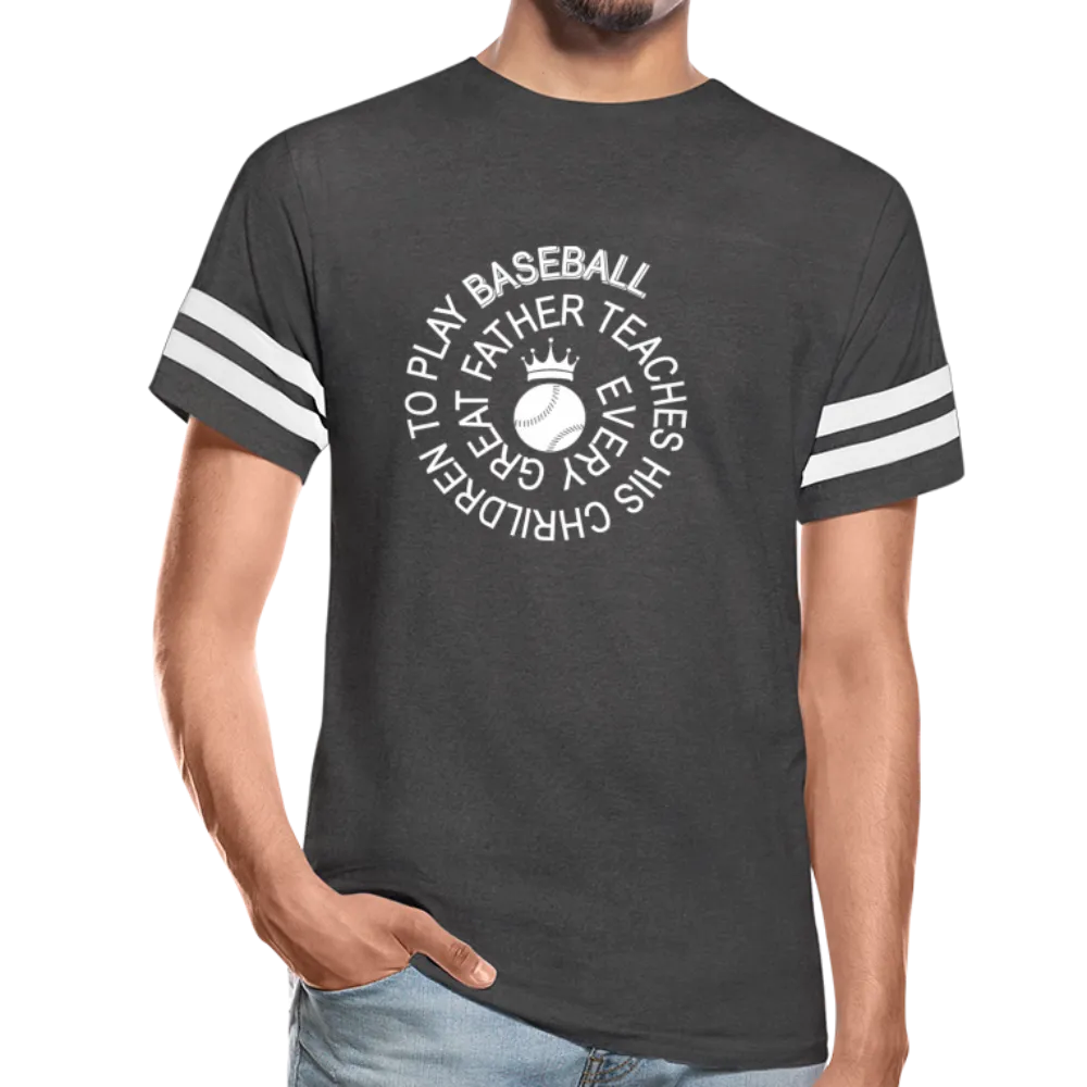 EVERY GREAT FATHER BASEBALL Vintage Sport T-Shirt
