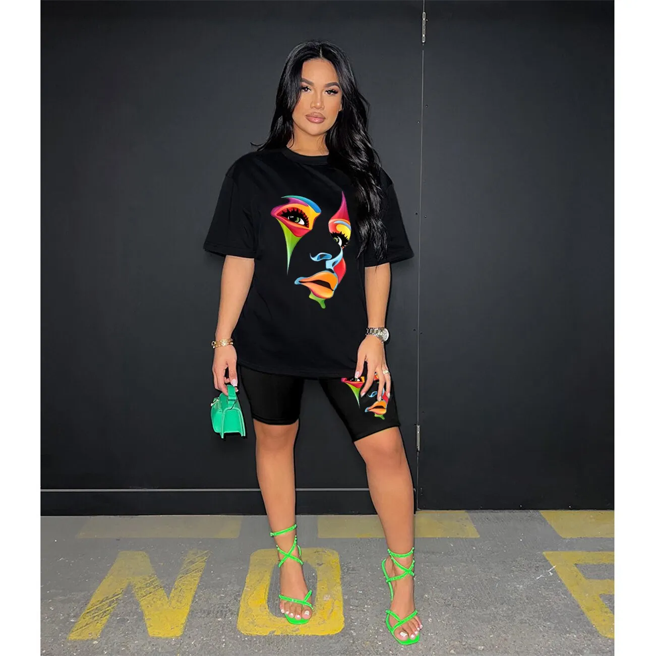 Fashion casual sports set 2-piece women's clothing