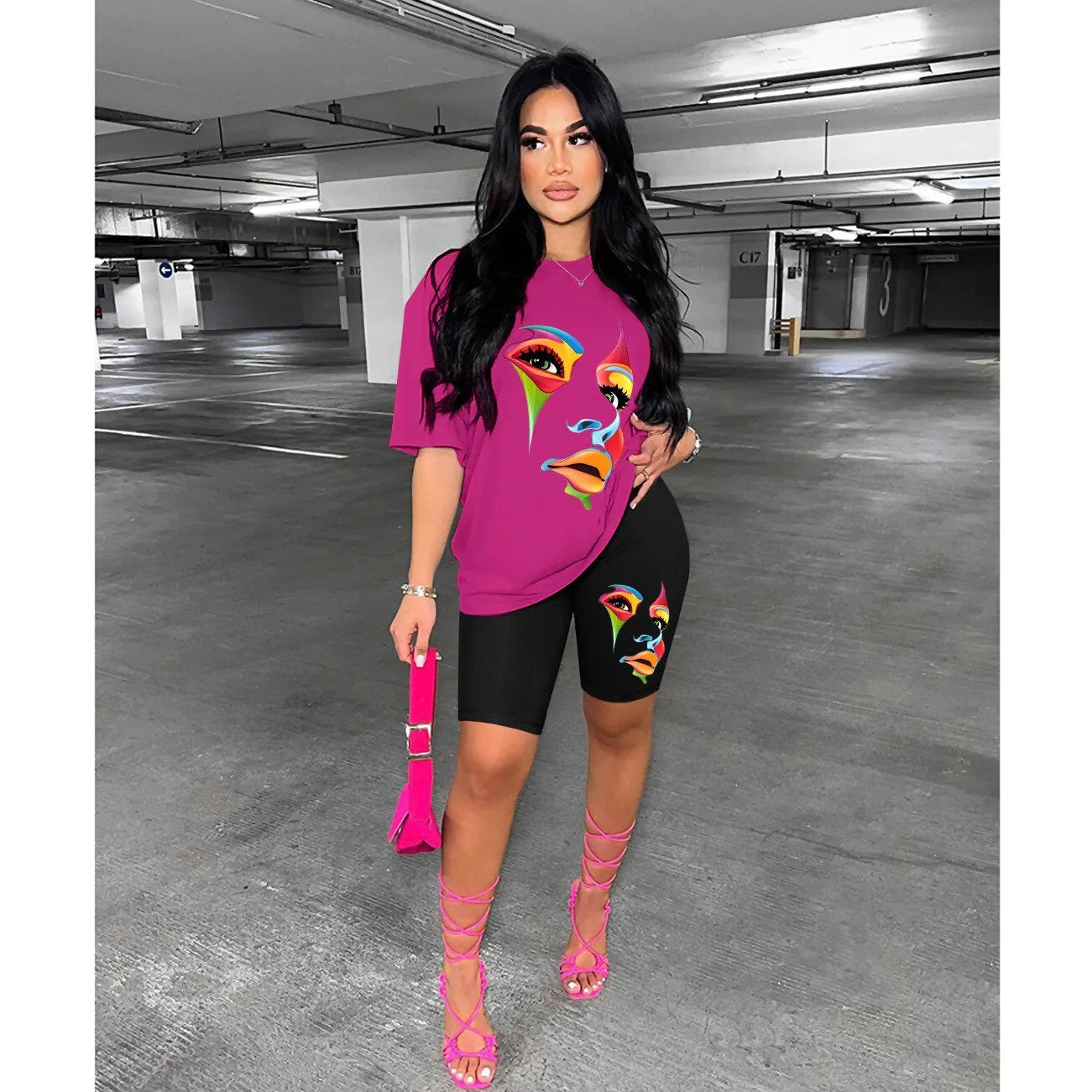 Fashion casual sports set 2-piece women's clothing