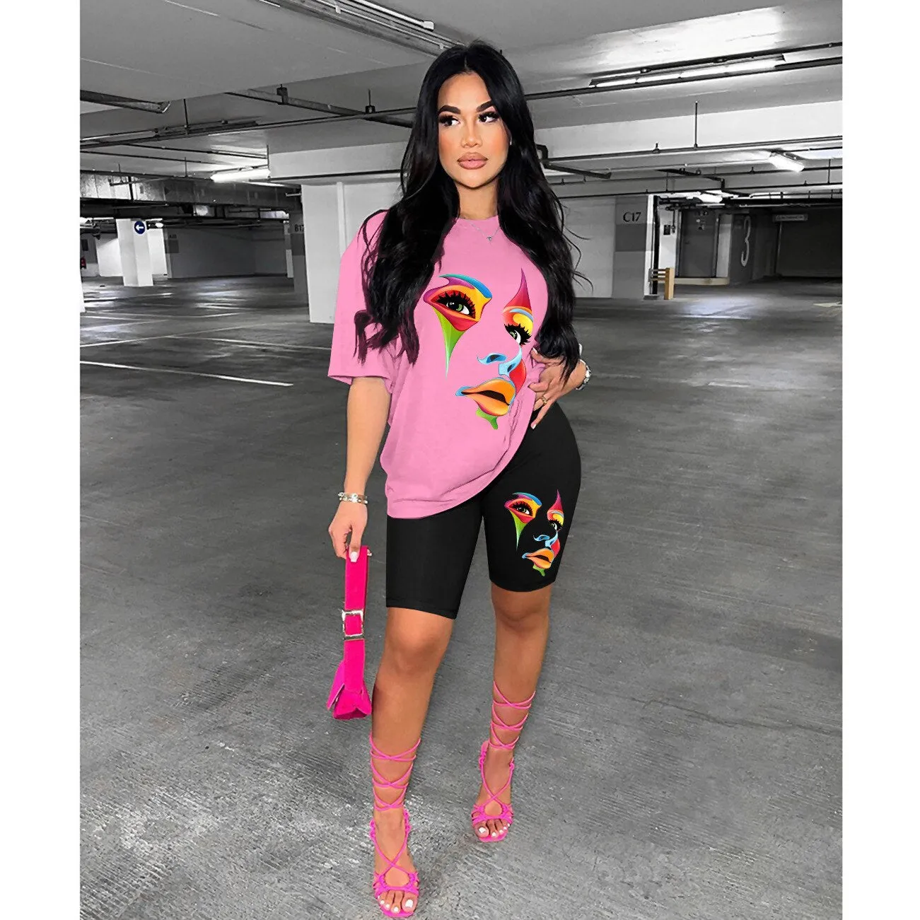 Fashion casual sports set 2-piece women's clothing