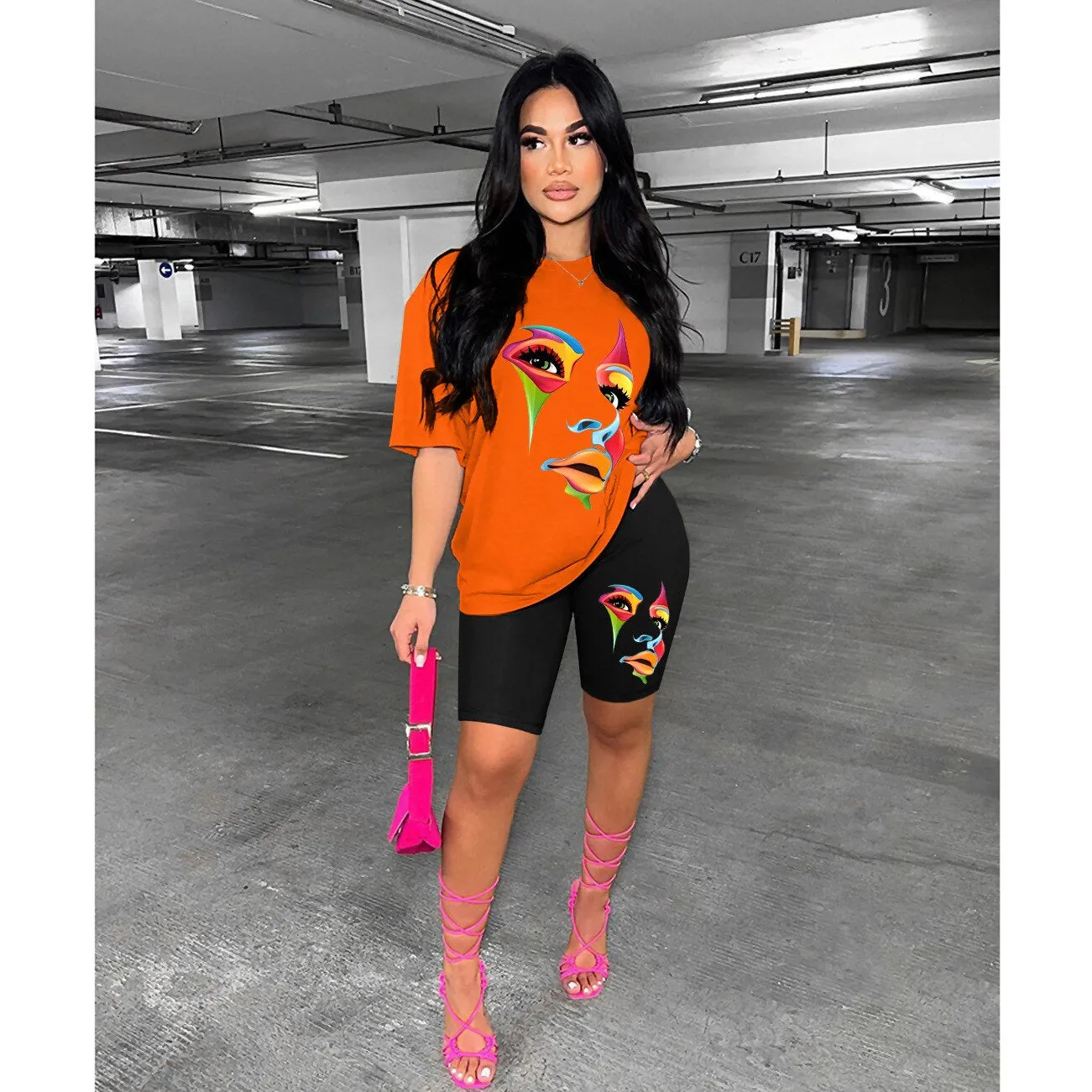 Fashion casual sports set 2-piece women's clothing