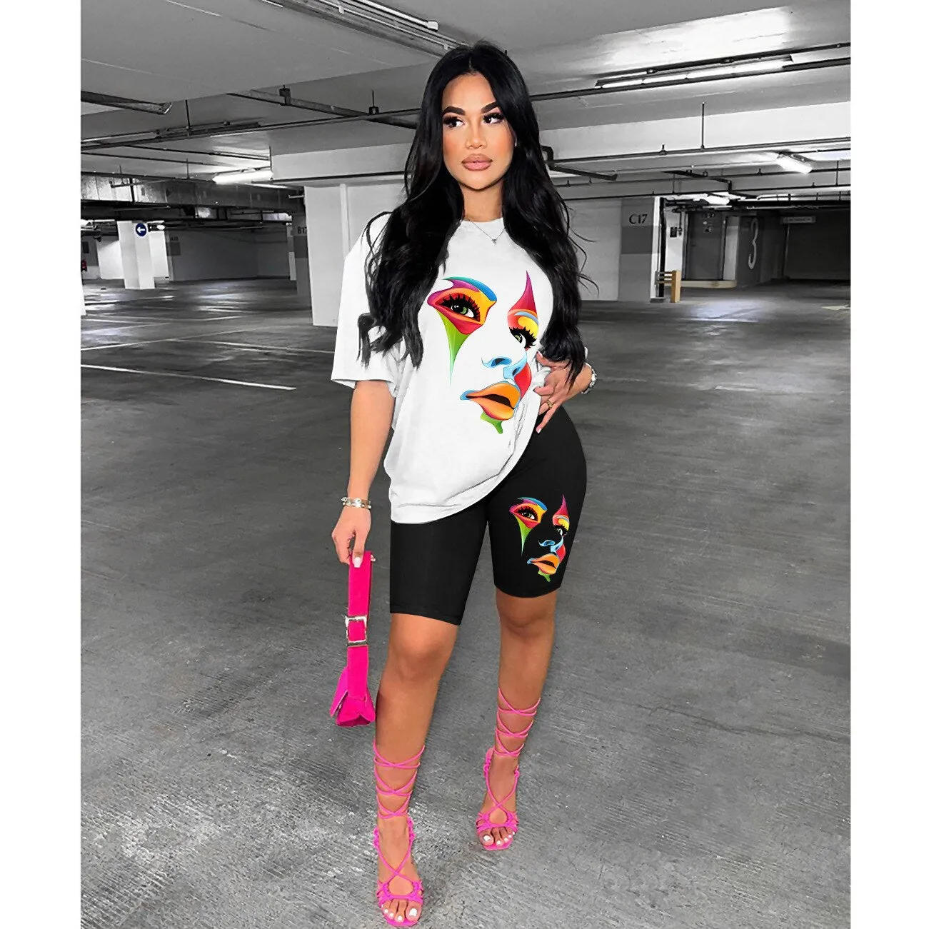 Fashion casual sports set 2-piece women's clothing